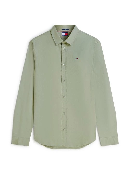 Foto van product Overhemd Tommy Jeans olijfgroen