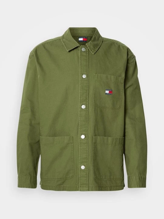 Foto van product Overhemd Tommy Jeans olijfgroen