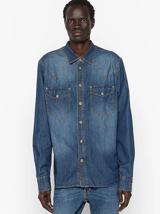 Foto van product Overhemd Versace Jeans Couture blauw