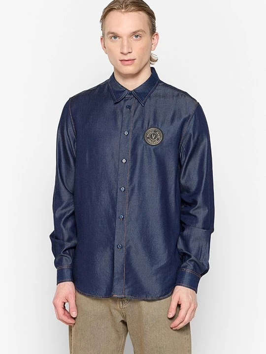 Foto van product Overhemd Versace Jeans Couture donkerblauw