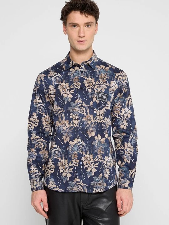 Foto van product Overhemd Versace Jeans Couture donkerblauw