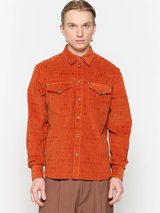 Foto van product Overhemd Versace Jeans Couture oranje