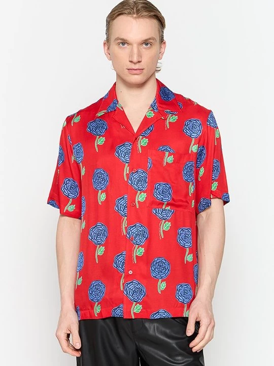 Foto van product Overhemd Versace Jeans Couture rood