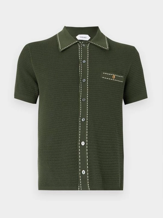 Foto van product Overhemd Versace olijfgroen