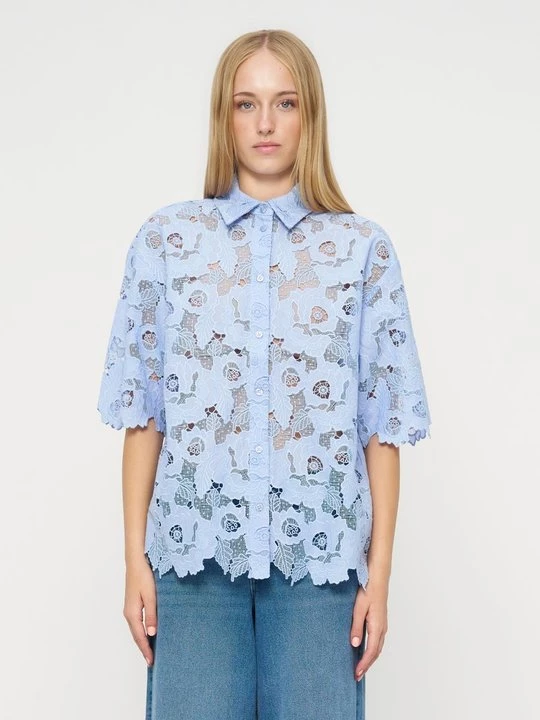 Foto van product Overhemdblouse 2nd Day blauw