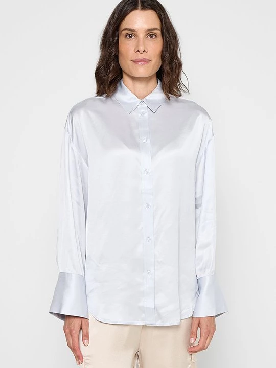Foto van product Overhemdblouse 2nd Day lichtblauw