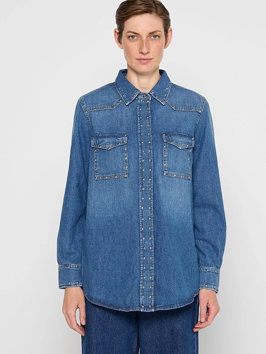Foto van product Overhemdblouse 7 For All Mankind blauw