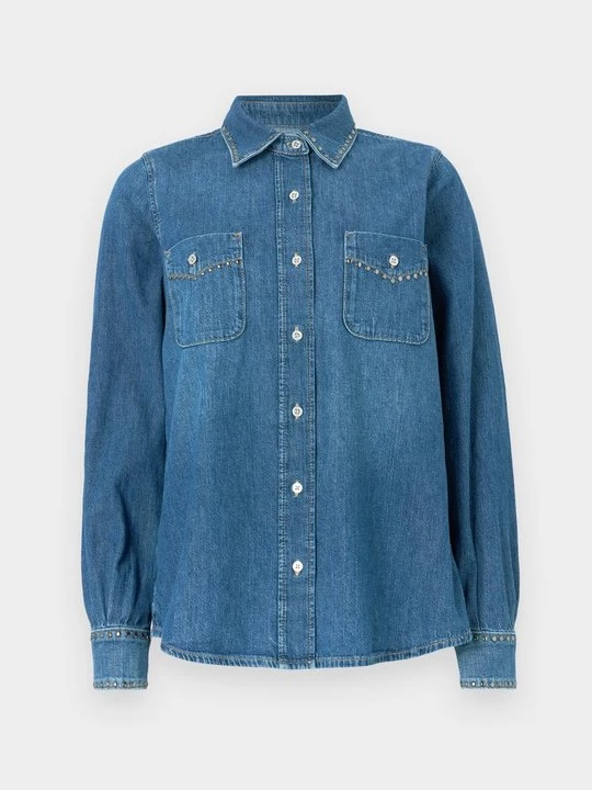 Foto van product Overhemdblouse 7 For All Mankind blauw