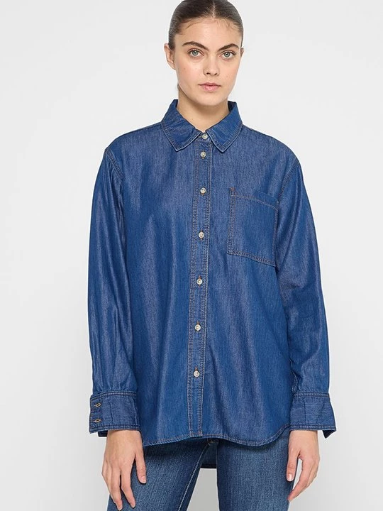 Foto van product Overhemdblouse 7 For All Mankind donkerblauw