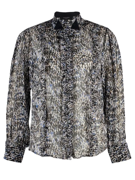 Foto van product Overhemdblouse AllSaints donkerblauw