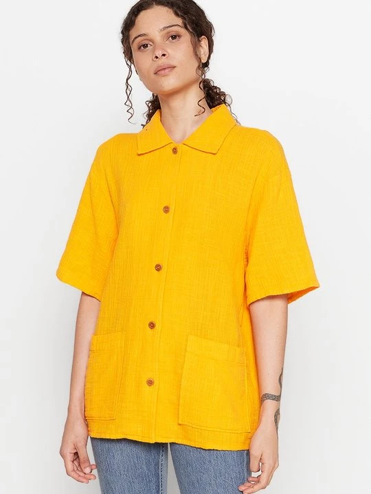Foto van product Overhemdblouse American Vintage geel