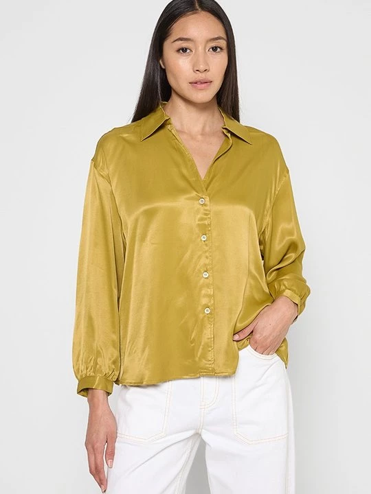 Foto van product Overhemdblouse American Vintage mosterdgeel