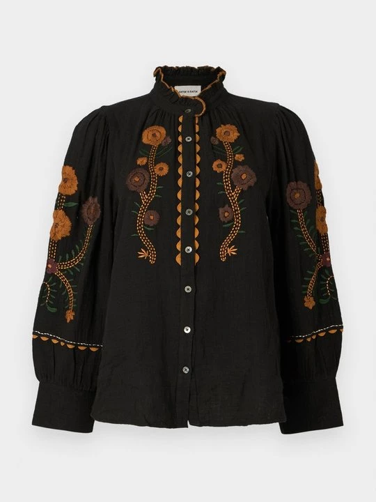 Foto van product Overhemdblouse Antik Batik zwart