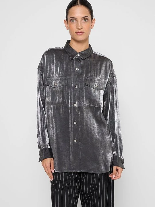 Foto van product Overhemdblouse Barbour zilverkleurig