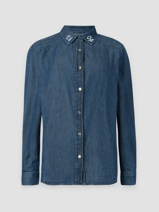 Foto van product Overhemdblouse Bruuns Bazaar blauw