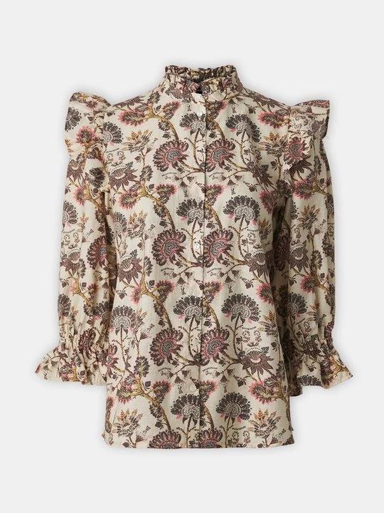 Foto van product Overhemdblouse Bruuns Bazaar donkerrood
