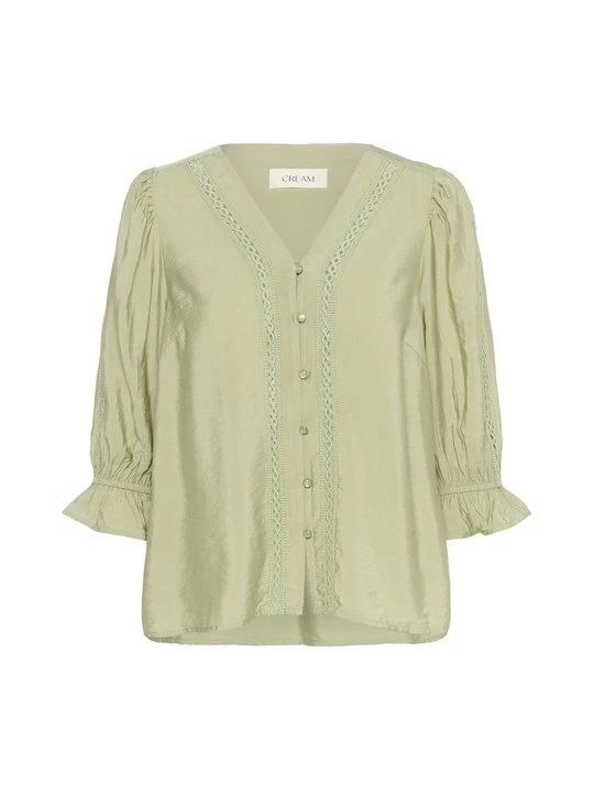 Foto van product Overhemdblouse Cream lichtgroen