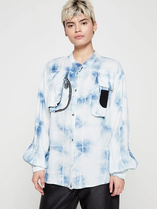Foto van product Overhemdblouse Diesel donkerblauw