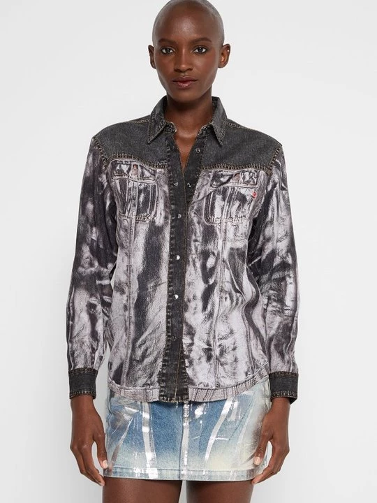 Foto van product Overhemdblouse Diesel grijs