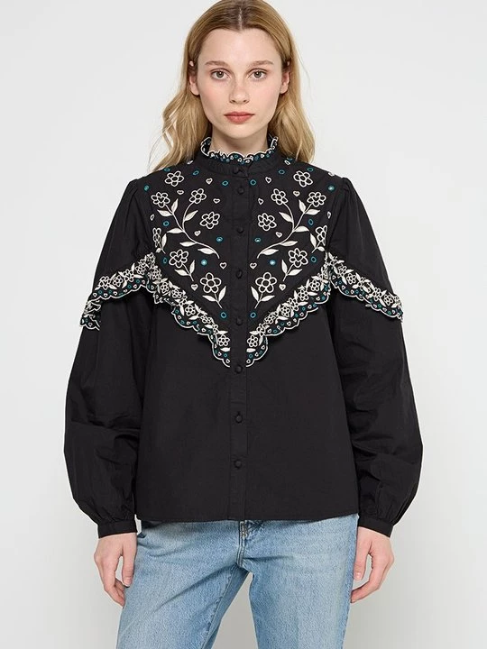 Foto van product Overhemdblouse Fabienne Chapot zwart