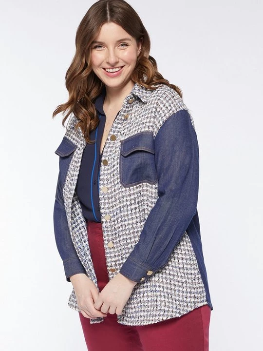Foto van product Overhemdblouse Fiorella Rubino blauw
