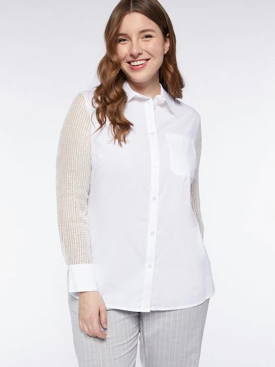 Foto van product Overhemdblouse Fiorella Rubino wit