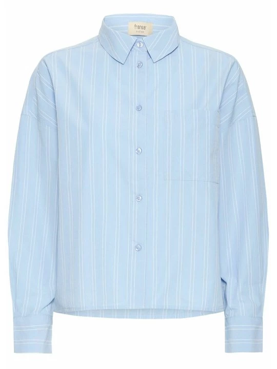 Foto van product Overhemdblouse Fransa blauw