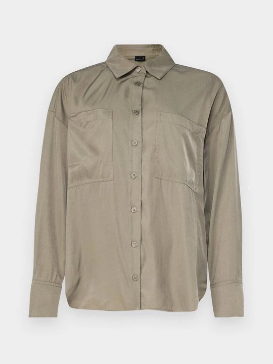 Foto van product Overhemdblouse Gina Tricot grijs
