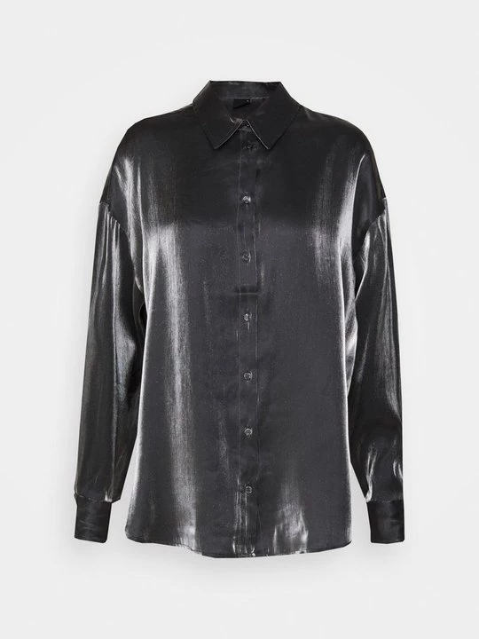 Foto van product Overhemdblouse Gina Tricot zilverkleurig