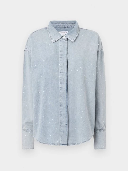 Foto van product Overhemdblouse Good American lichtblauw denim