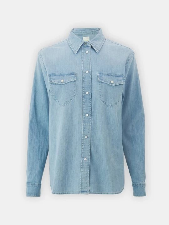 Foto van product Overhemdblouse Guess lichtblauw denim