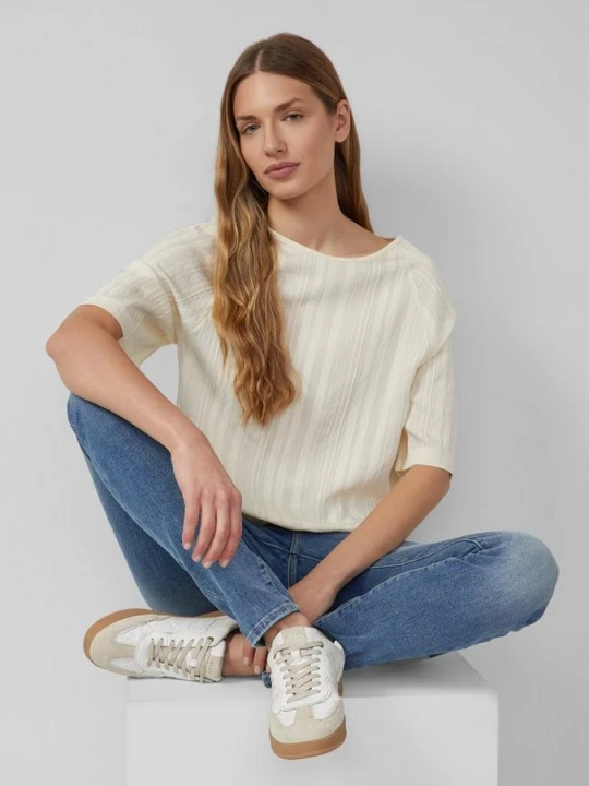 Foto van product Overhemdblouse in stoffenmix s.Oliver beżowy