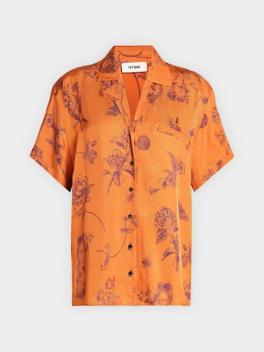 Foto van product Overhemdblouse IVY & OAK oranje gemêleerd