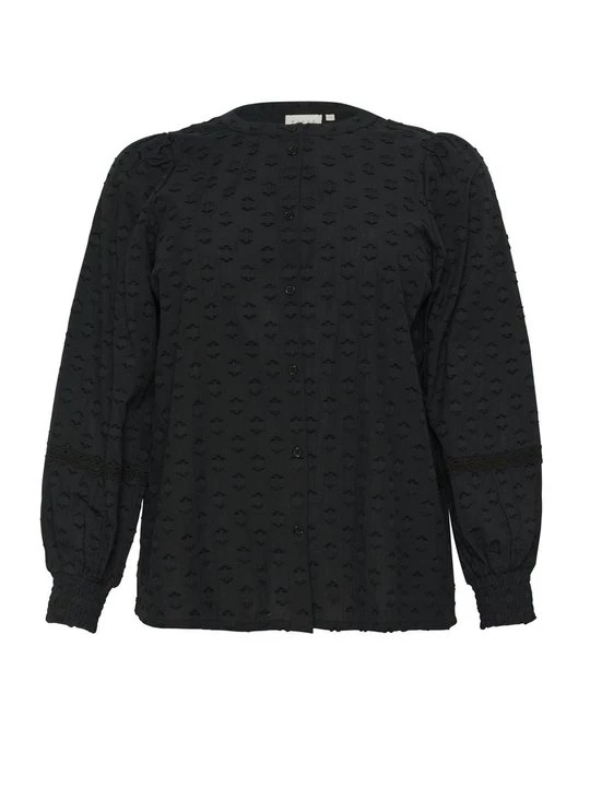 Foto van product Overhemdblouse Kaffe gemêleerd zwart