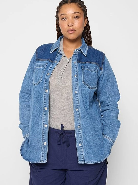 Foto van product Overhemdblouse Kaffe lichtblauw