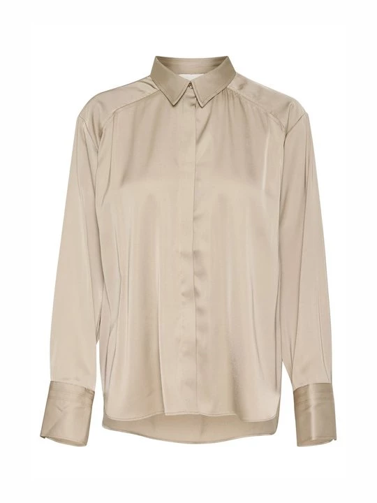 Foto van product Overhemdblouse Karen by Simonsen taupe