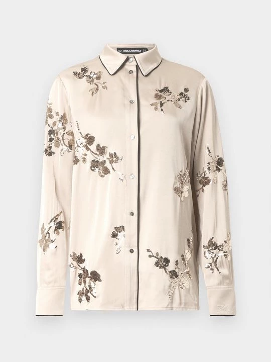 Foto van product Overhemdblouse KARL LAGERFELD beżowy