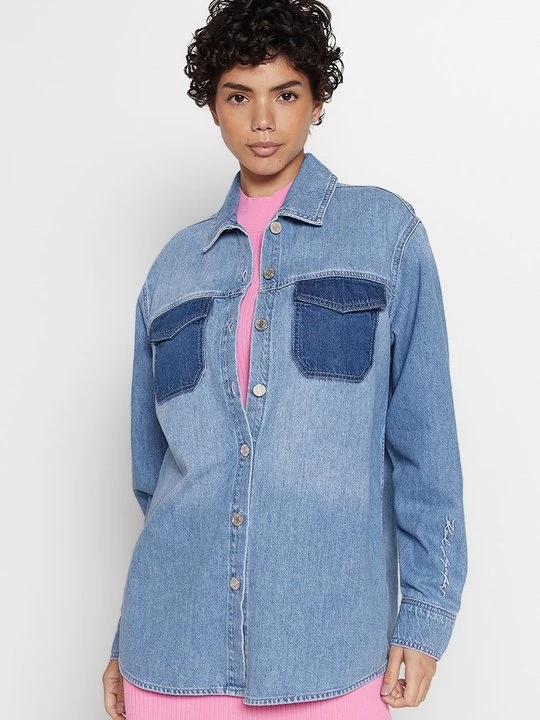 Foto van product Overhemdblouse KARL LAGERFELD blauw