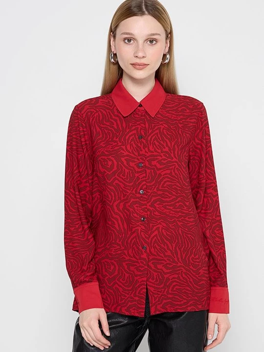 Foto van product Overhemdblouse KARL LAGERFELD rood