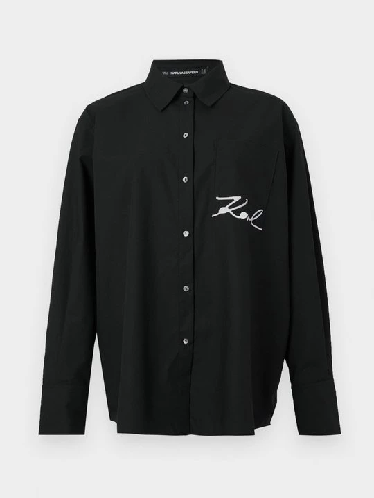 Foto van product Overhemdblouse KARL LAGERFELD zwart
