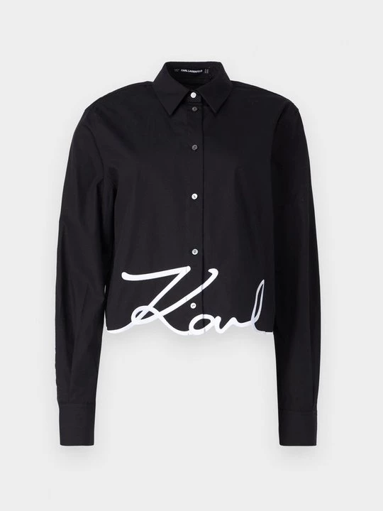 Foto van product Overhemdblouse KARL LAGERFELD zwart
