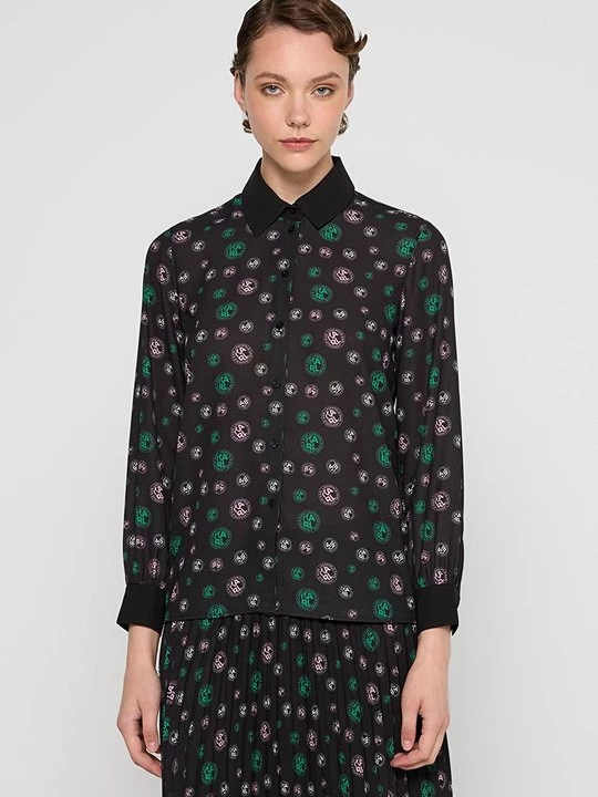 Foto van product Overhemdblouse KARL LAGERFELD zwart