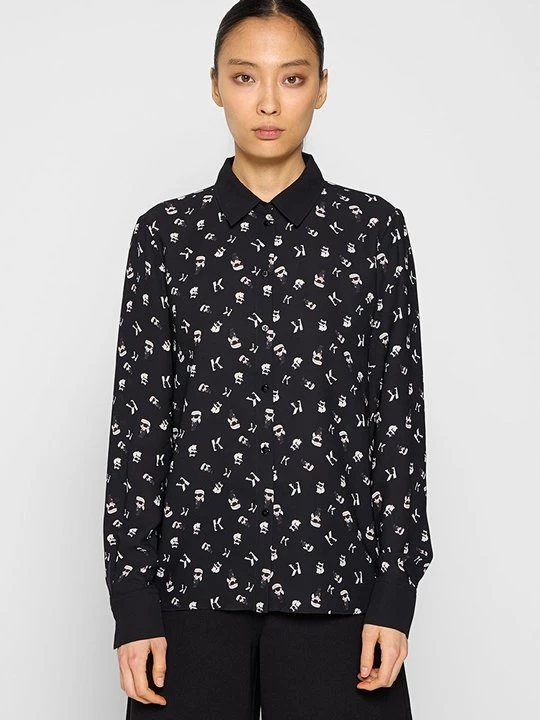 Foto van product Overhemdblouse KARL LAGERFELD zwart