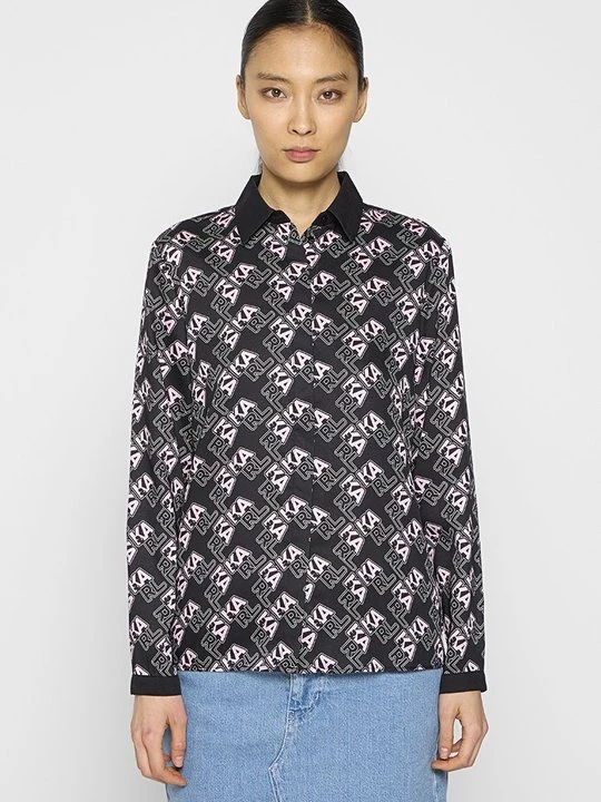 Foto van product Overhemdblouse KARL LAGERFELD zwart