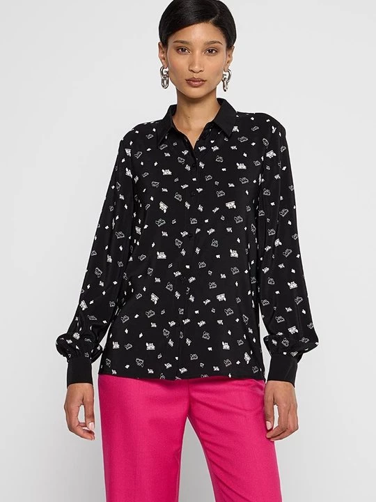 Foto van product Overhemdblouse KARL LAGERFELD zwart