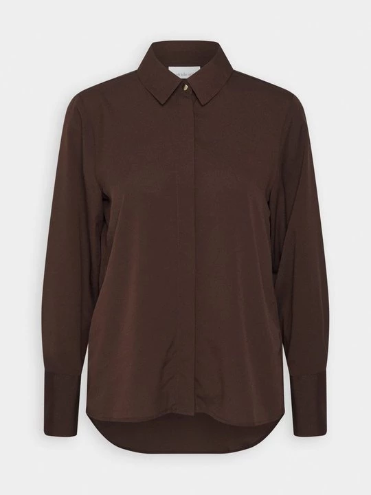 Foto van product Overhemdblouse La Strada Unica donkerbruin