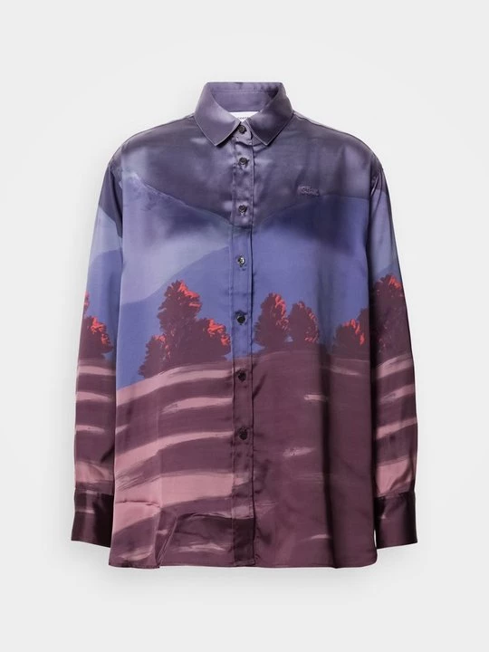 Foto van product Overhemdblouse Lacoste donkerpaars