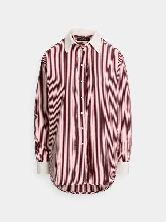 Foto van product Overhemdblouse Lauren Ralph Lauren donkerrood