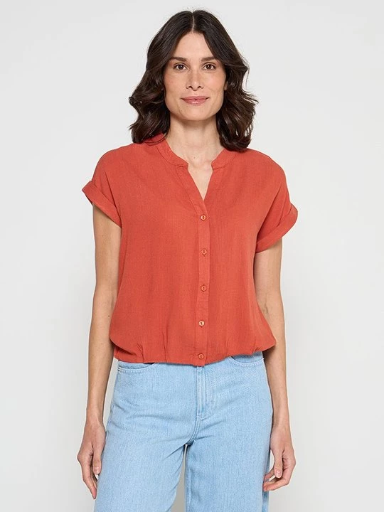 Foto van product Overhemdblouse Le Jardin du Lin oranje