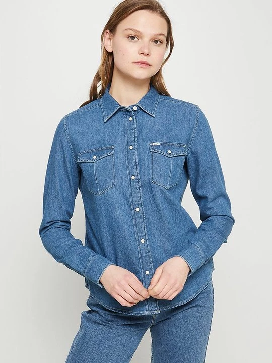 Foto van product Overhemdblouse Lee blauw